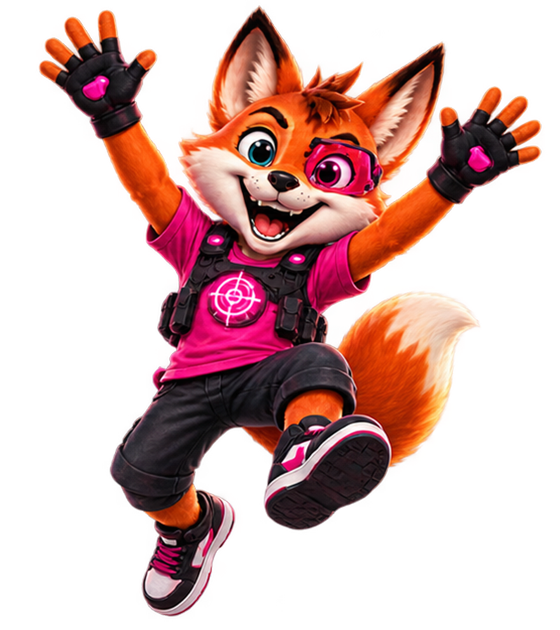 ACE, la mascotte des anniversaires Laser Fun Game