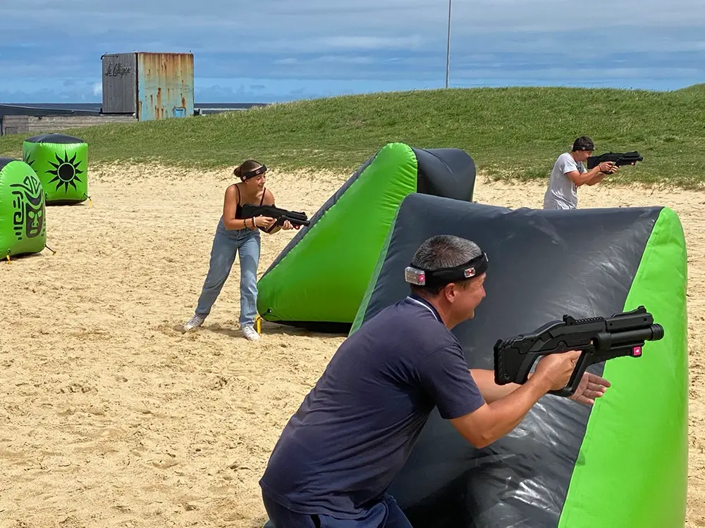 Laser game : joueurs en action