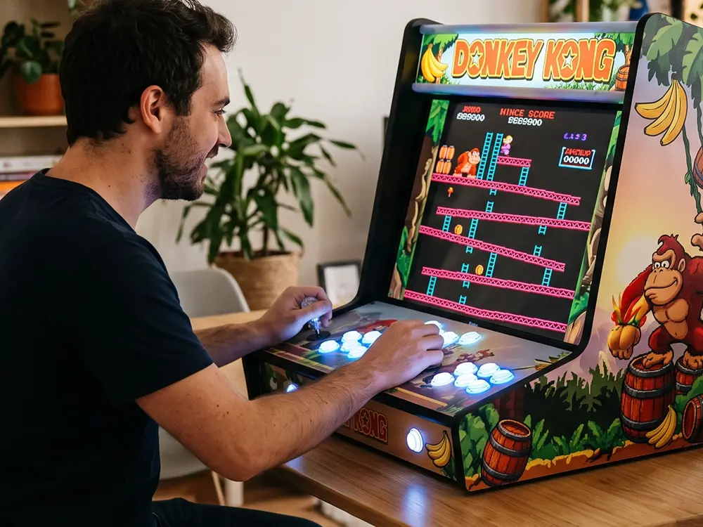 Rétro gaming : installation sur site